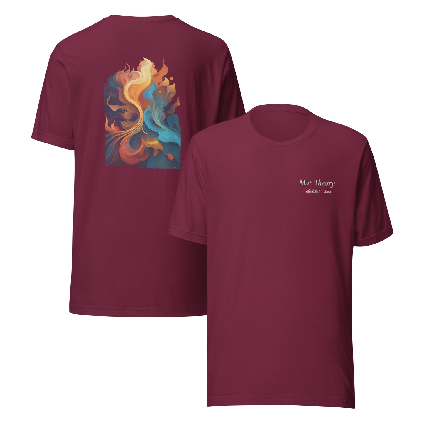 Maroon Flow Over Force Unisex T-shirt