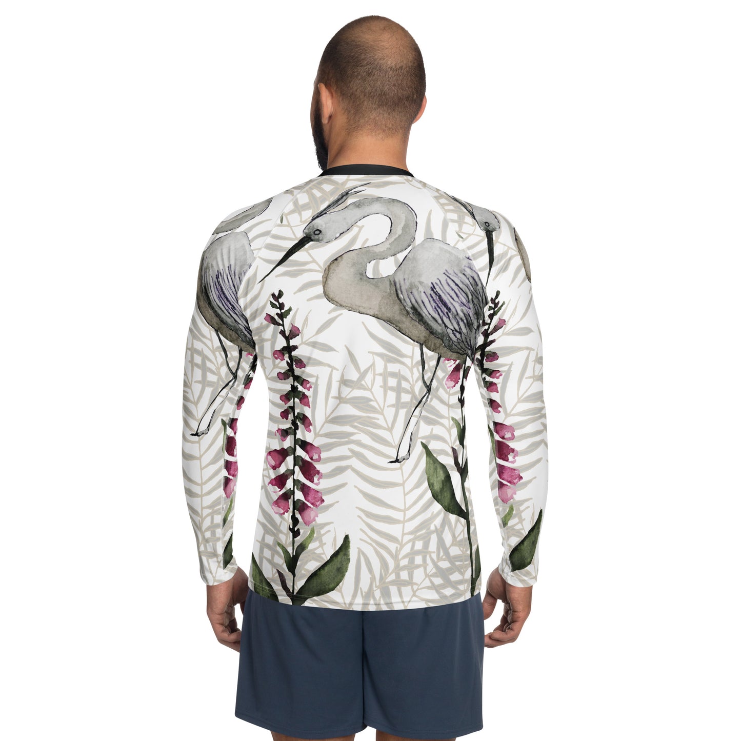 Crane Image Unisex Rash Guard