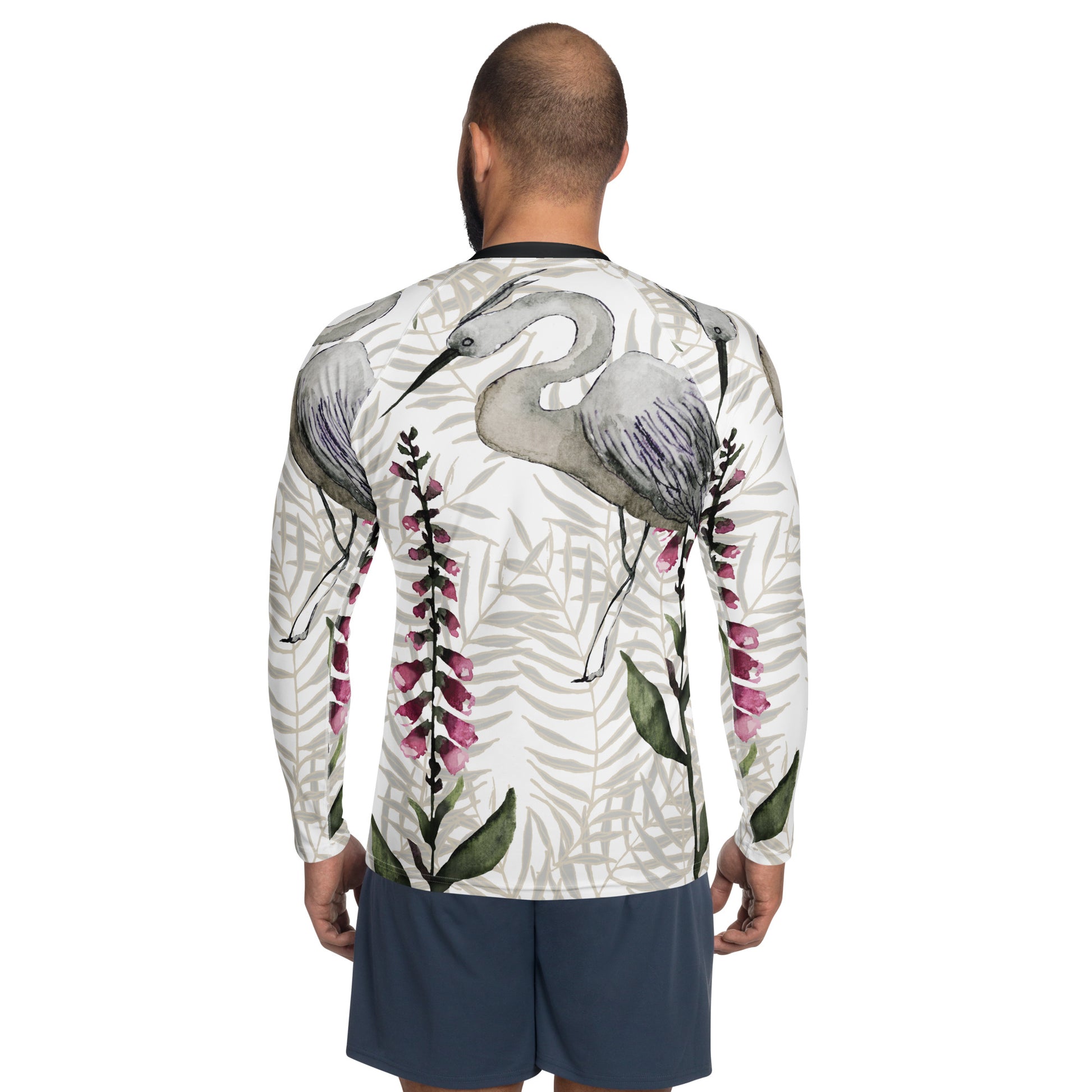 Crane Image Unisex Rash Guard