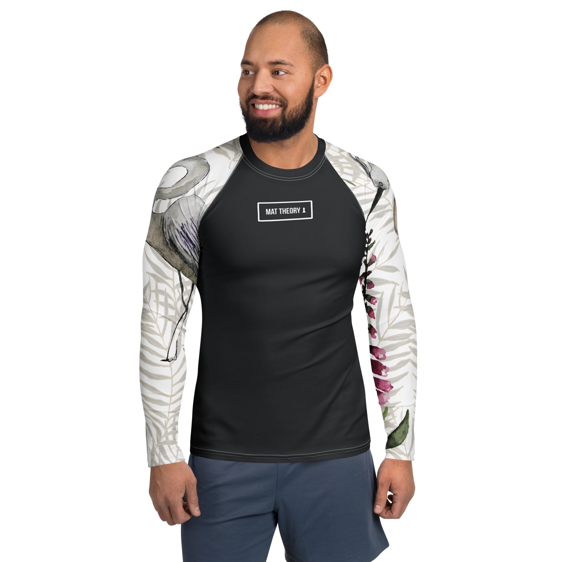 Crane Image Unisex Rash Guard