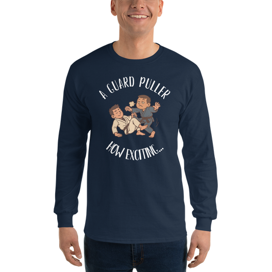 Navy Guard Puller Long Sleeve Shirt from Mat Theory Apparel